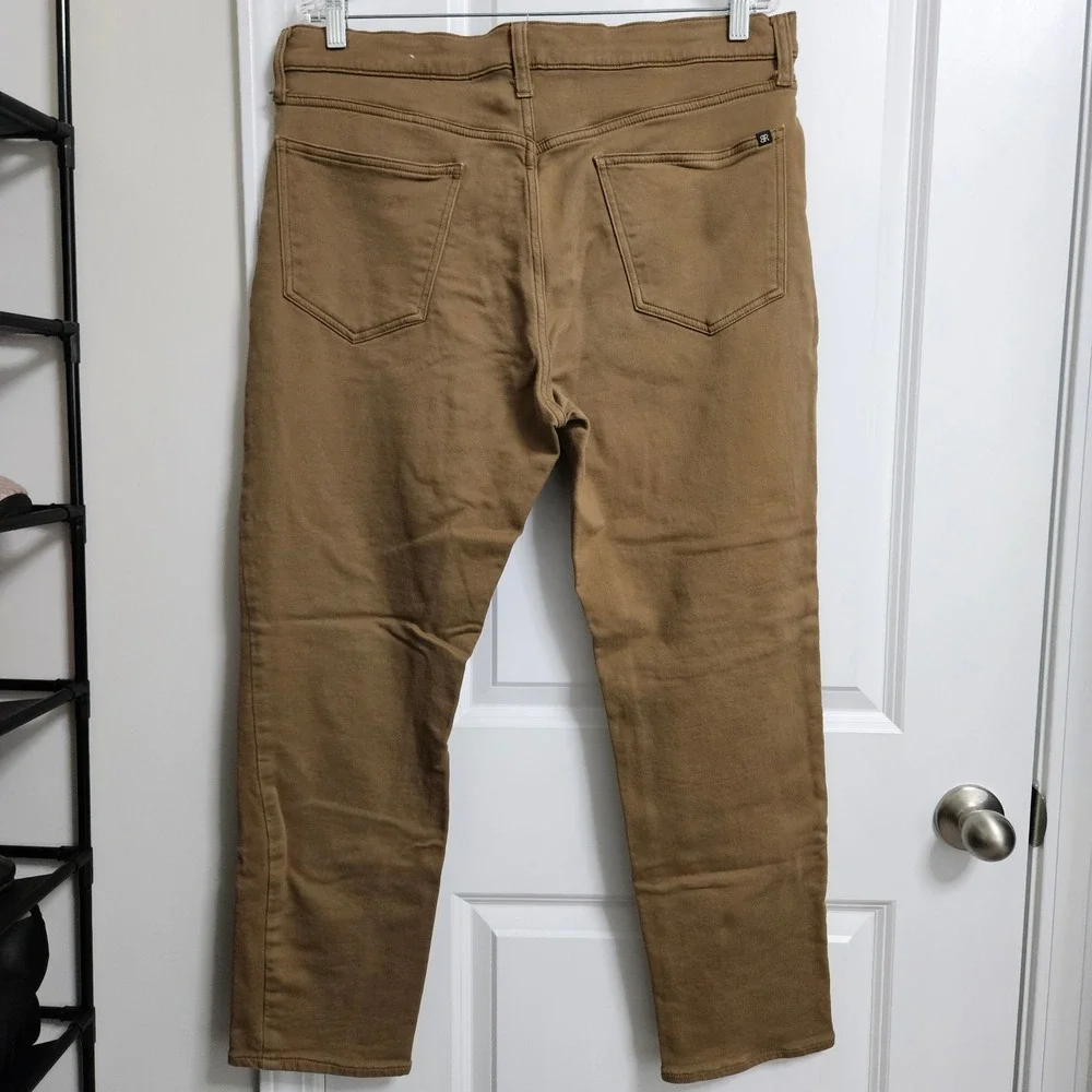 Banana Republic Pants Men 36x29 Brown Slim Fit Jeans Stretch Twill Modern Preppy